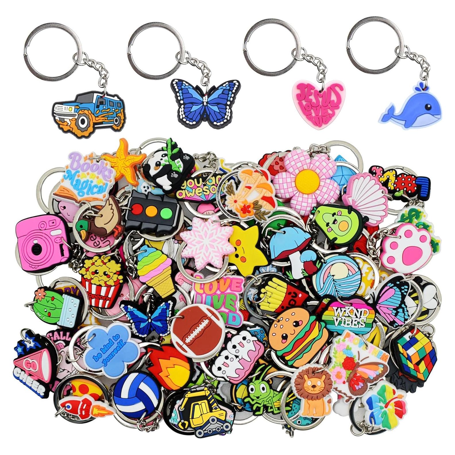 Llavero Aleatorio Gibleitz 100pcs Diseño Único Colorido