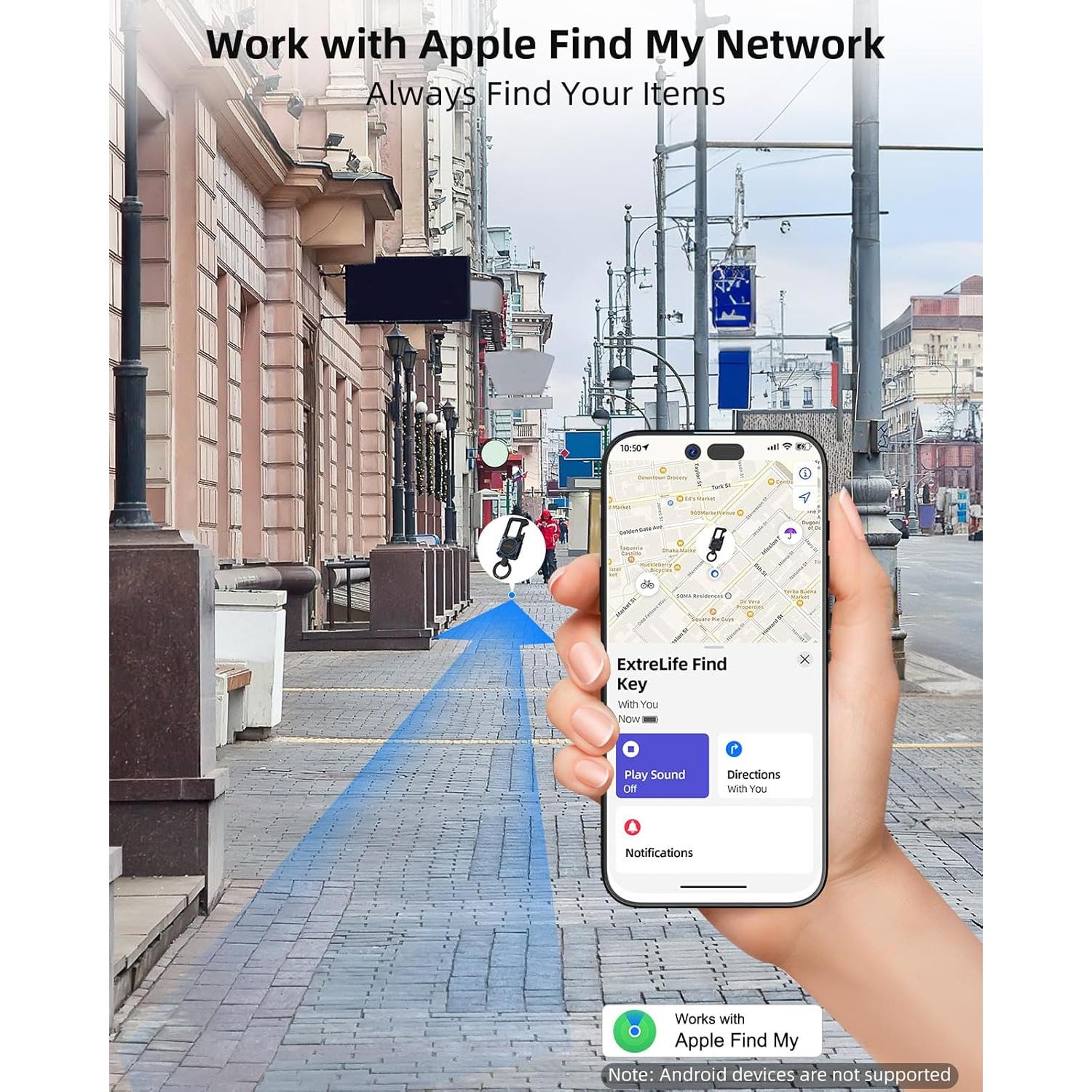 Llave Abrebotellas Extrelife con GPS y Bluetooth, Azul