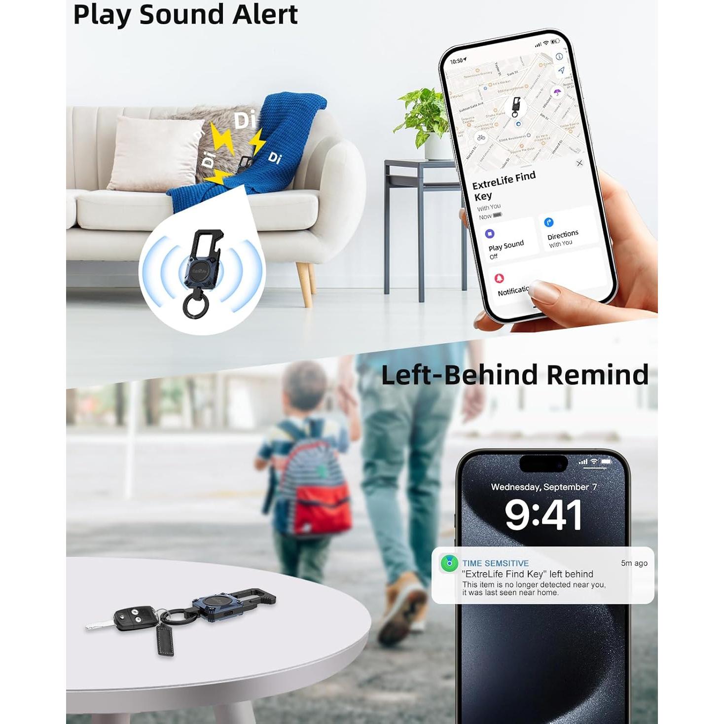 Llave Abrebotellas Extrelife con GPS y Bluetooth, Azul