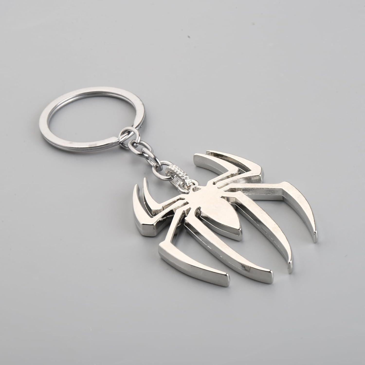 Llavero Araña Plateada FUSTMW Joyería Hipoalergénica 3 cm
