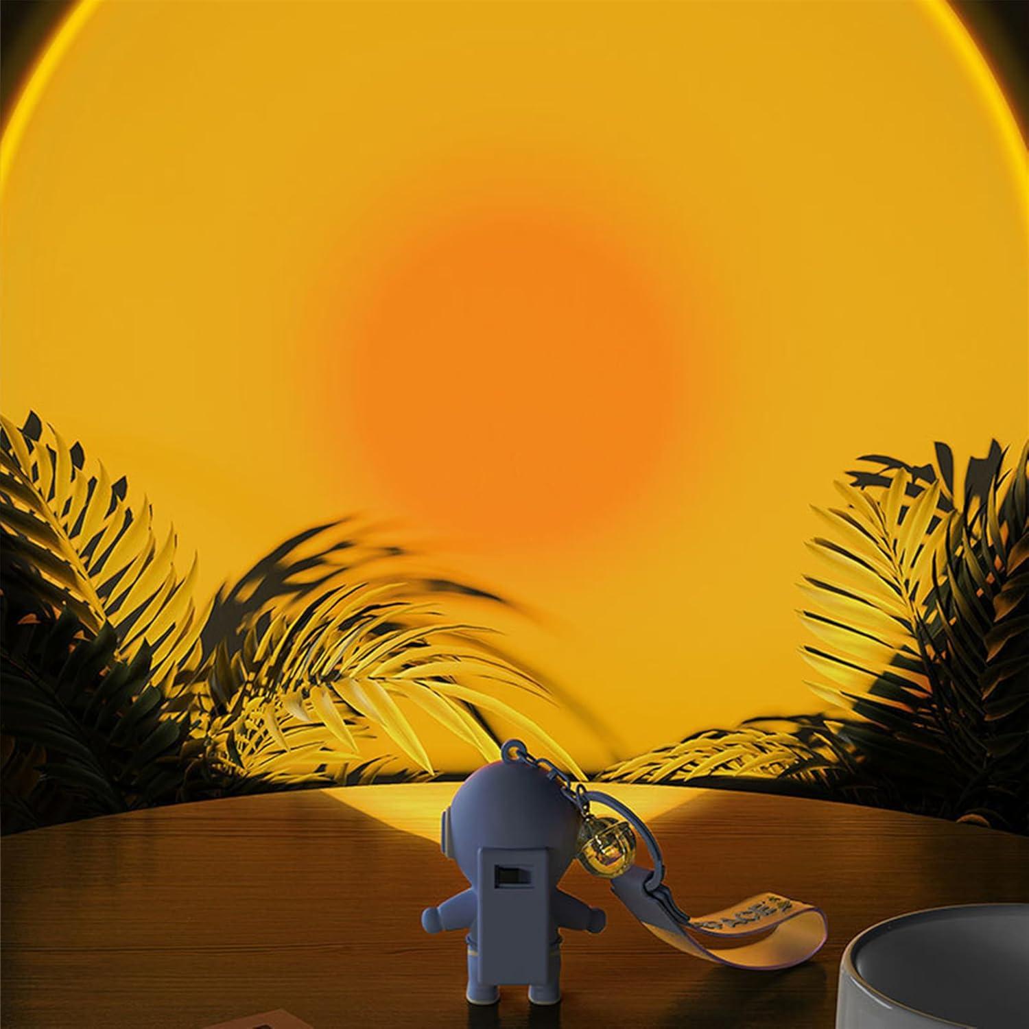 Llavero Linterna Astronauta Arcoíris PVC 5cm - Regalo Único