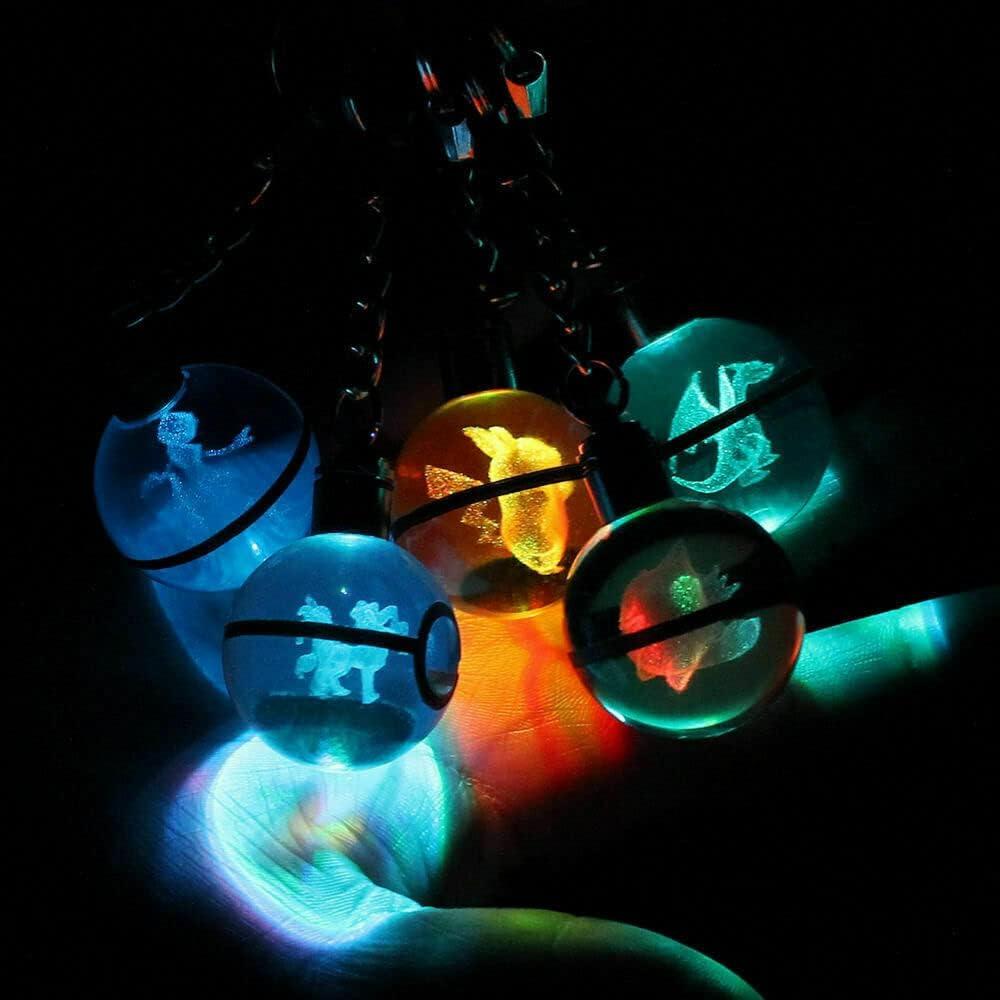 Llavero de Cristal LED 3D Grabado a Láser Crystal Universe