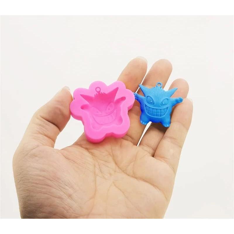 Molde de Silicona 3D para Llaveros Fantasmas Monstruos Anime