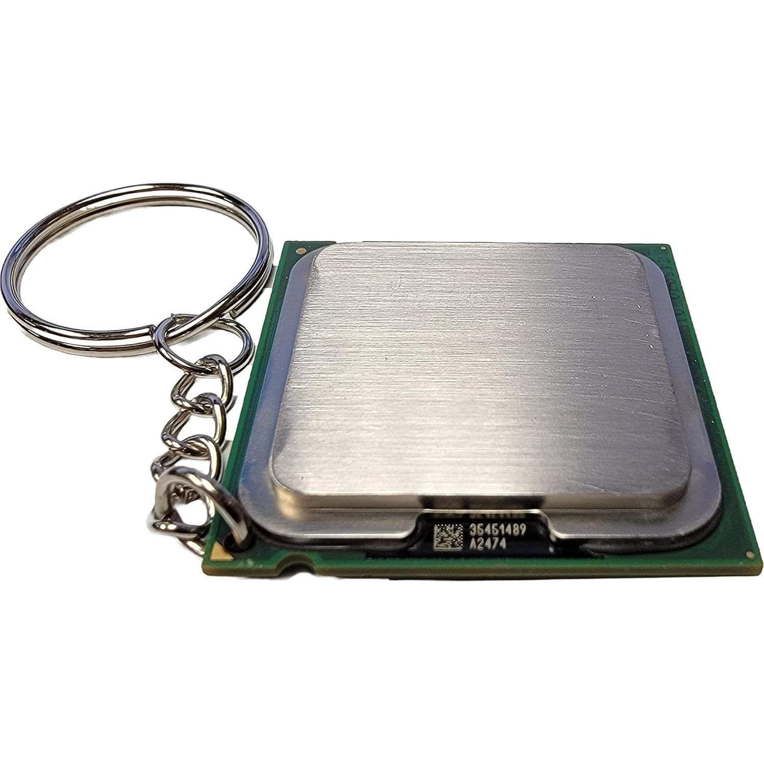 Llavero de Procesador de CPU Reciclado - Accesorio Sostenible