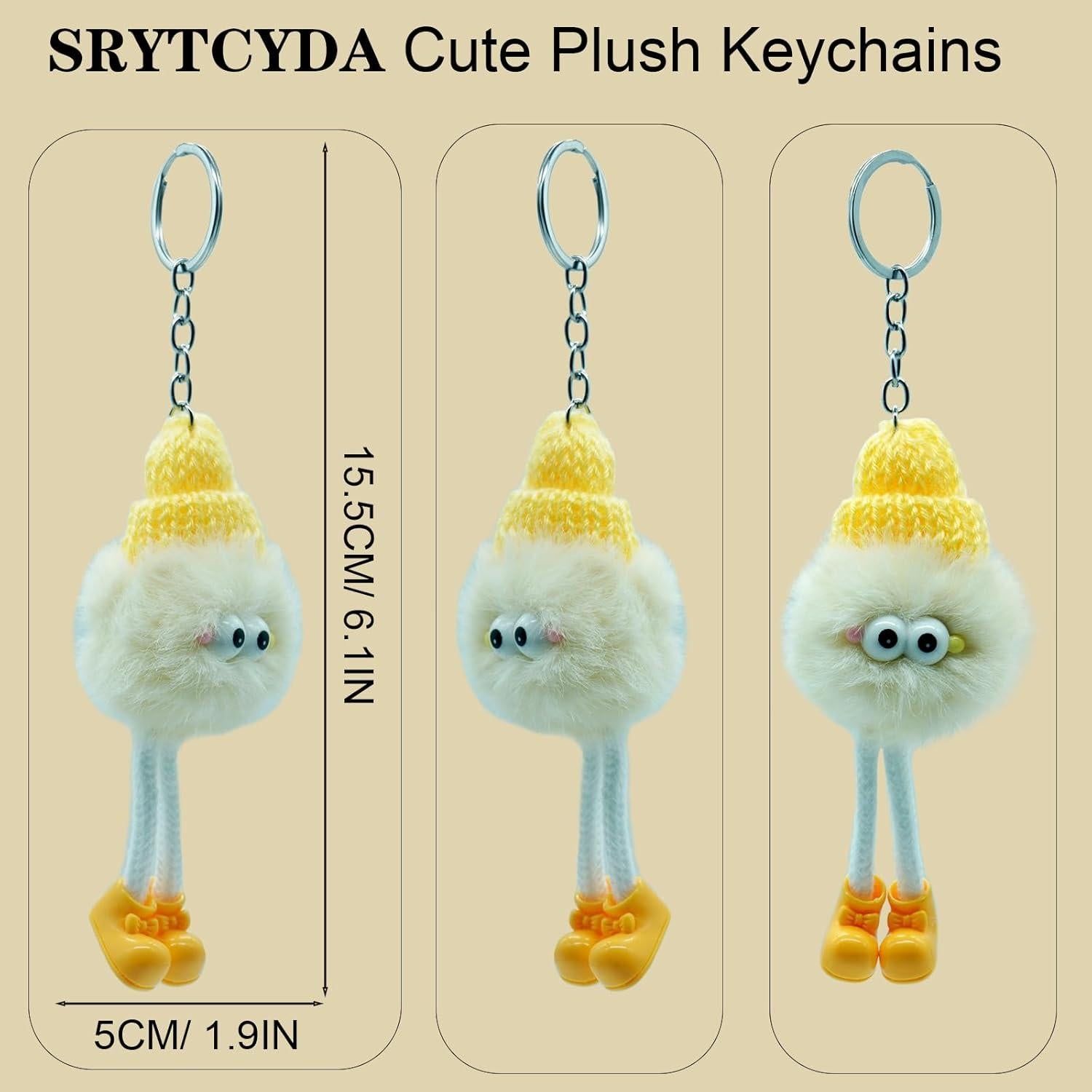 Llavero de Peluche Kawaii SRYTCYDA para Mujeres 15.5cm