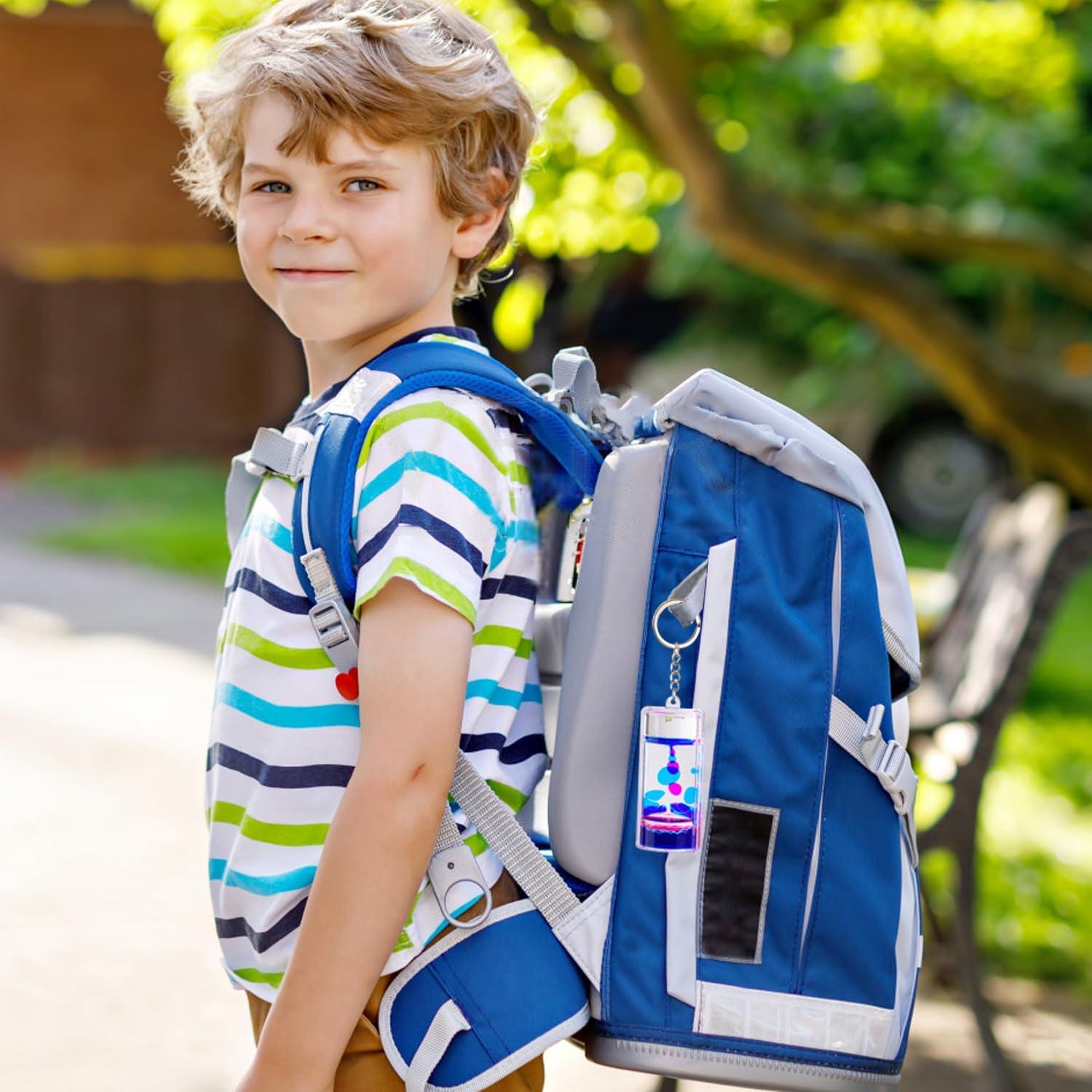 Llaveros de Movimiento Líquido CAILINK - Paquete de 4 para Niños