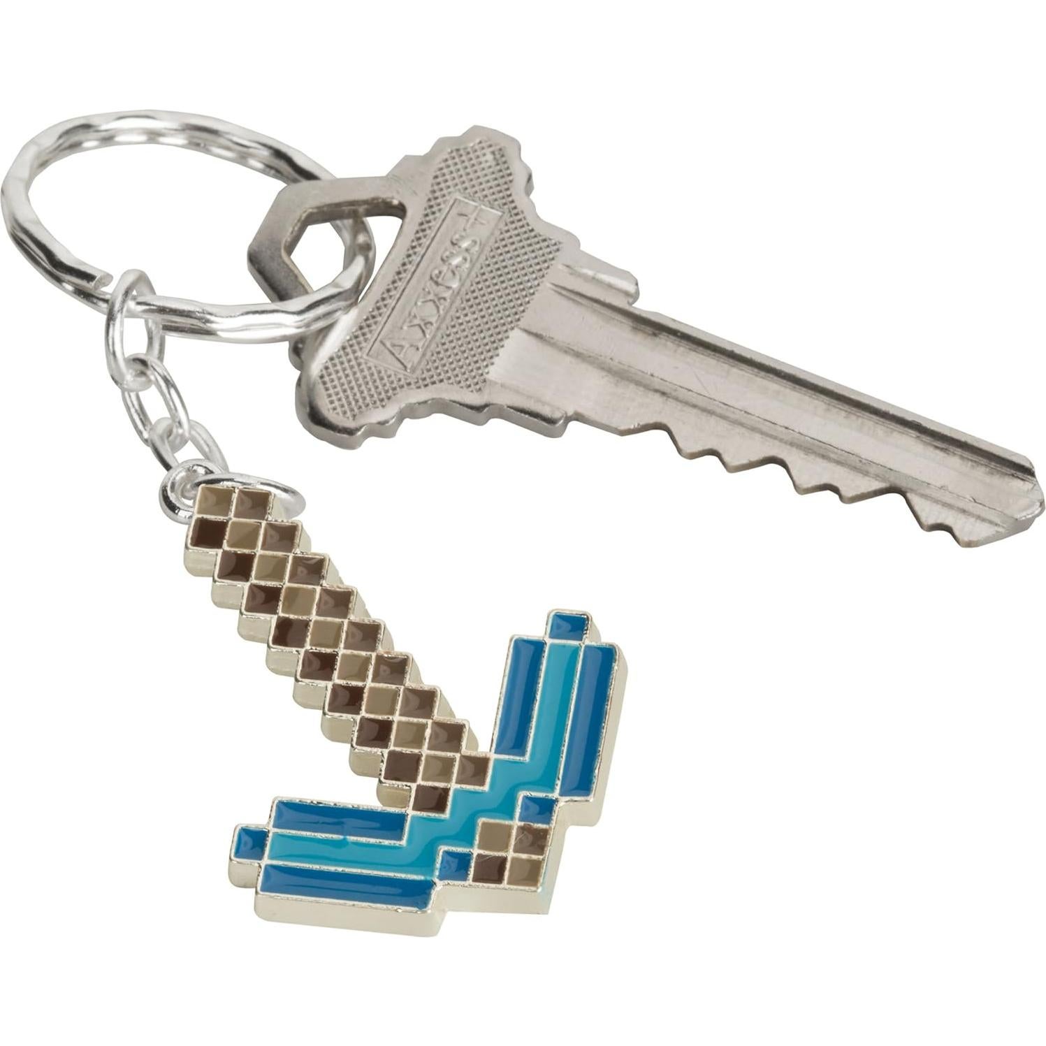 Llavero Pico de Diamante JINX Minecraft - Metal Esmalte 3.81 cm