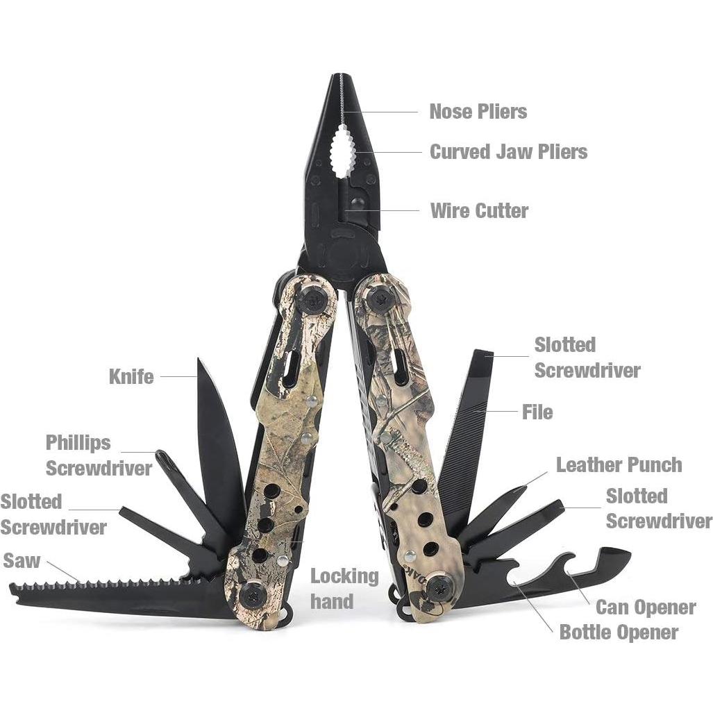 Multi-herramienta 13 en 1 MOSSY OAK Camo Plegable