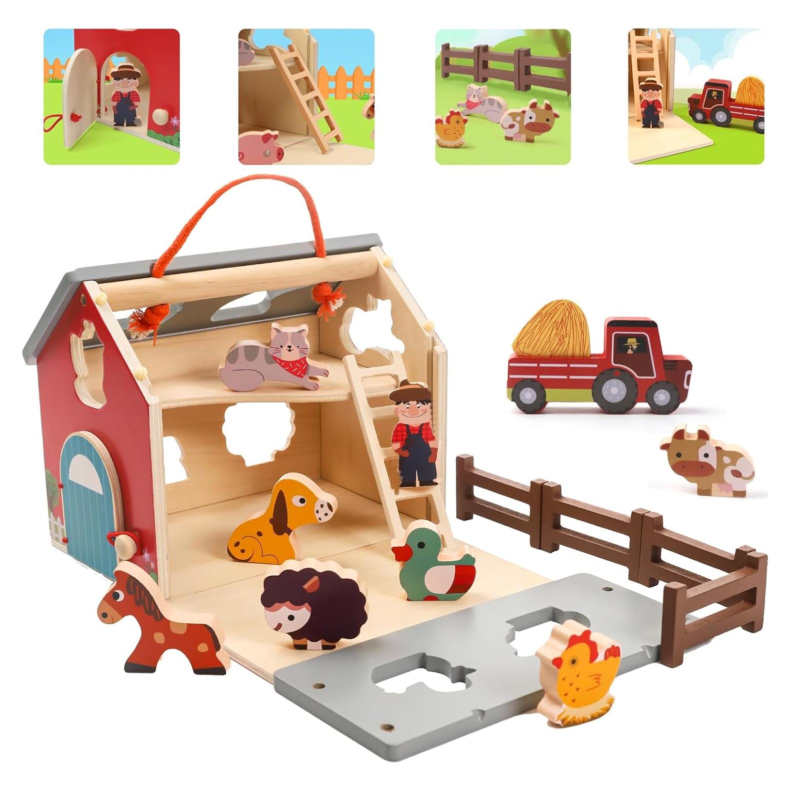 Juego de Juguetes de Animales de Granja XIAPIA 21x20x15 cm