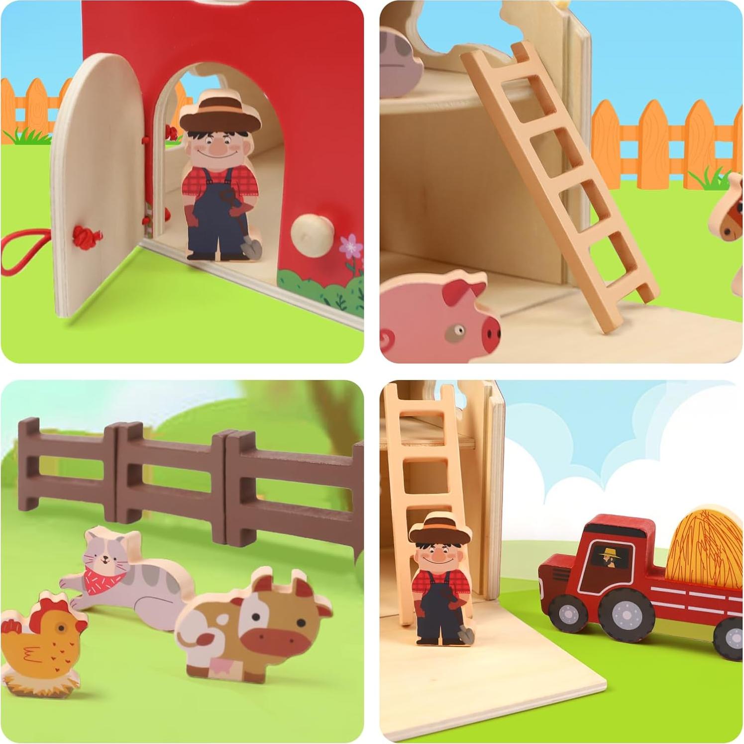 Juego de Juguetes de Animales de Granja XIAPIA 21x20x15 cm