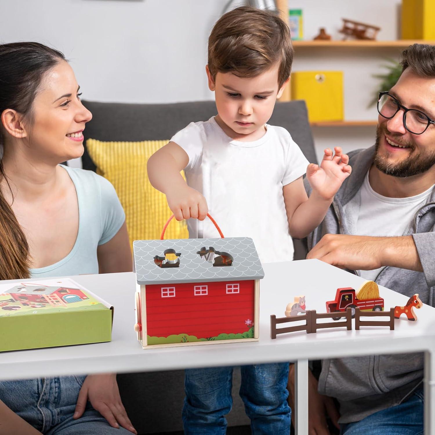 Juego de Juguetes de Animales de Granja XIAPIA 21x20x15 cm