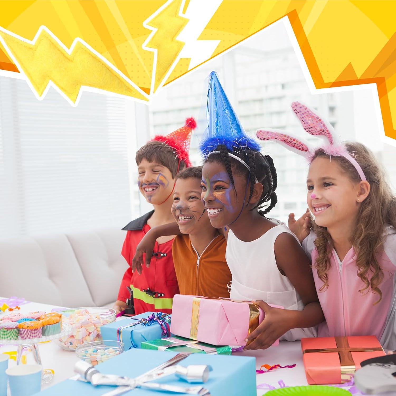 24 Llaveros Colgantes Relámpago Amarillo y Dorado Otuuz