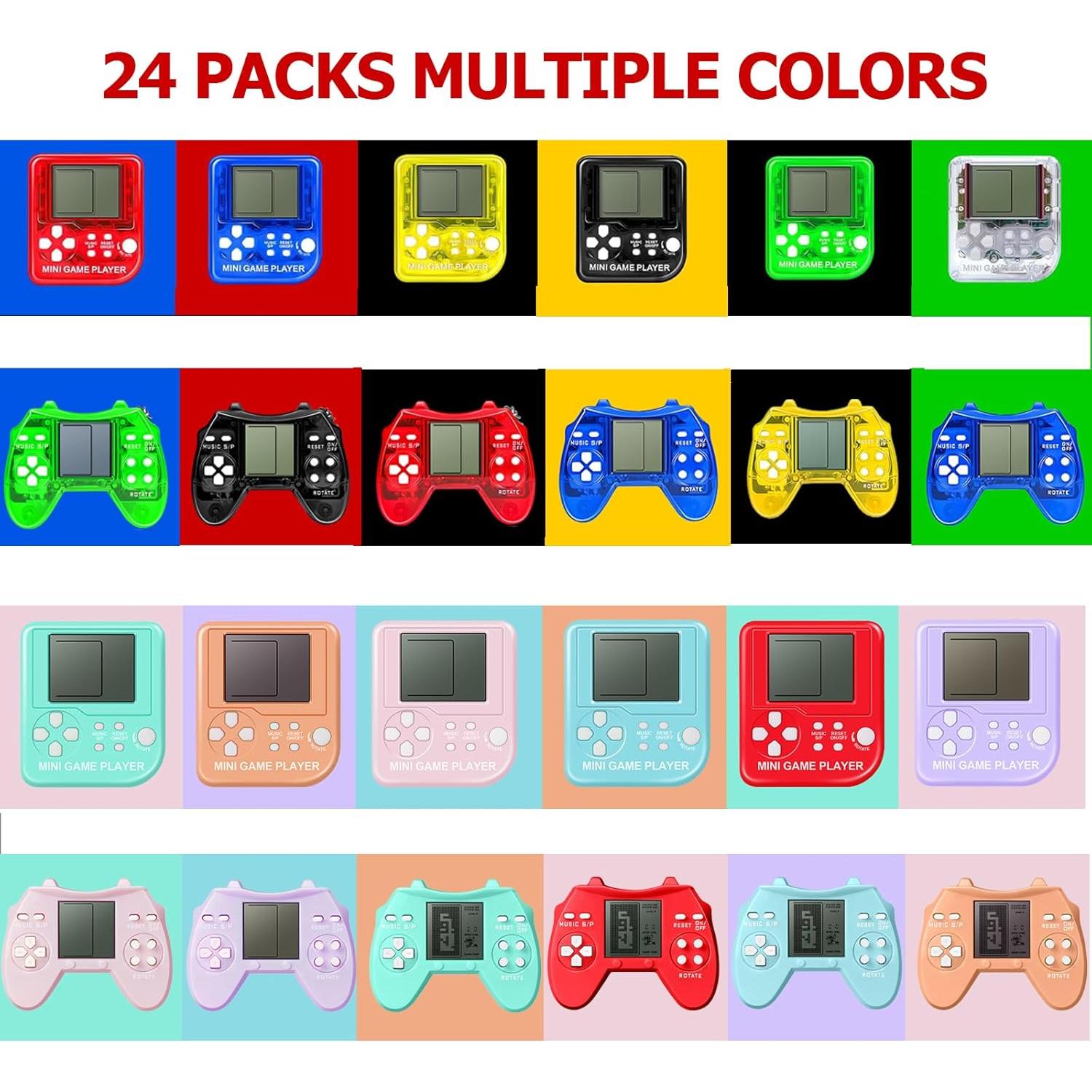 Paquete de 24 llaveros de videojuegos DOEA para niños