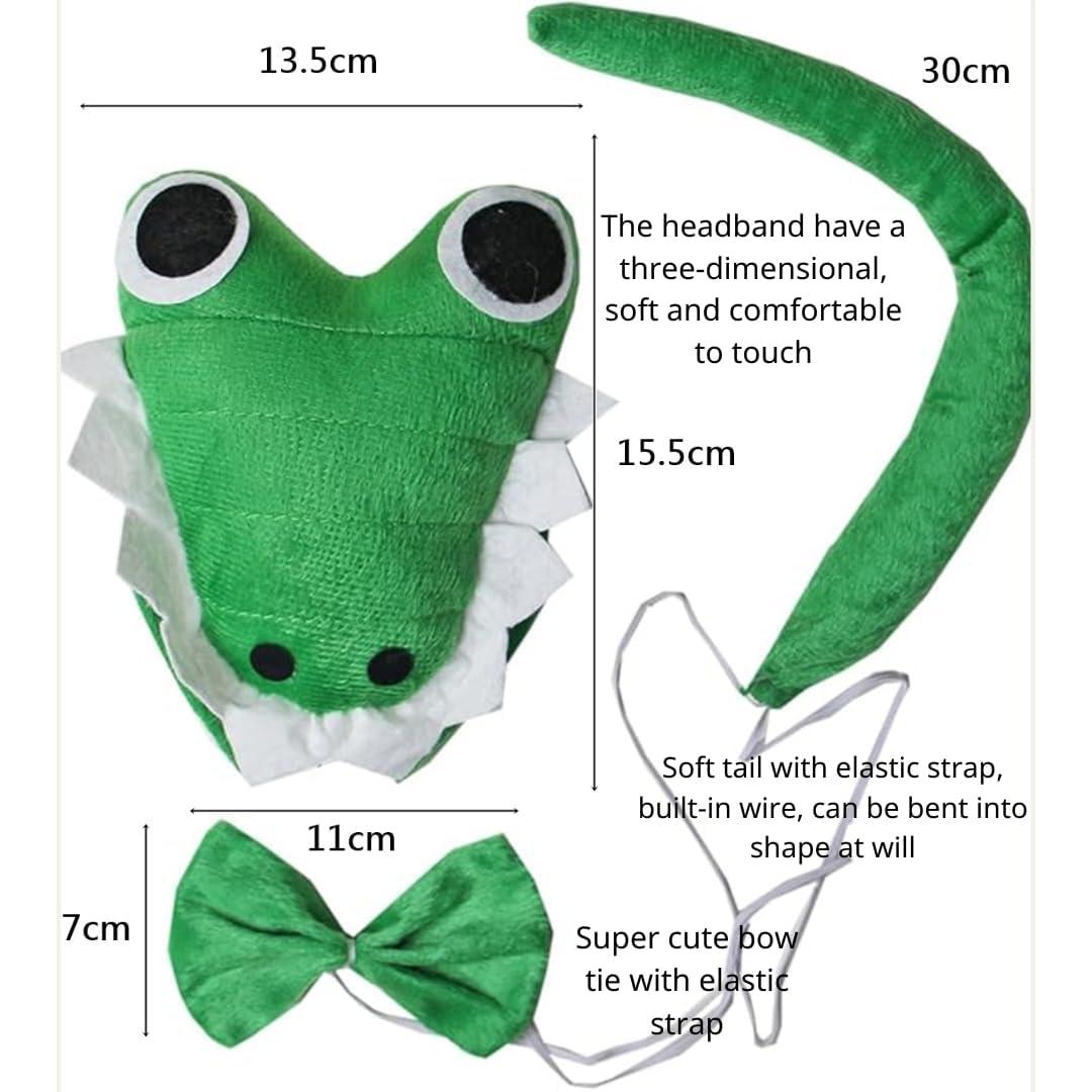 Disfraz de Cocodrilo Verde Kirei Sui para Niños 3-8 Años