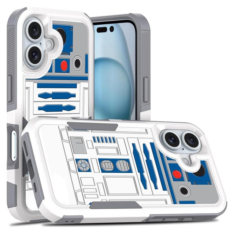 Funda Doble Capa para iPhone 16 Candykisscase Robot