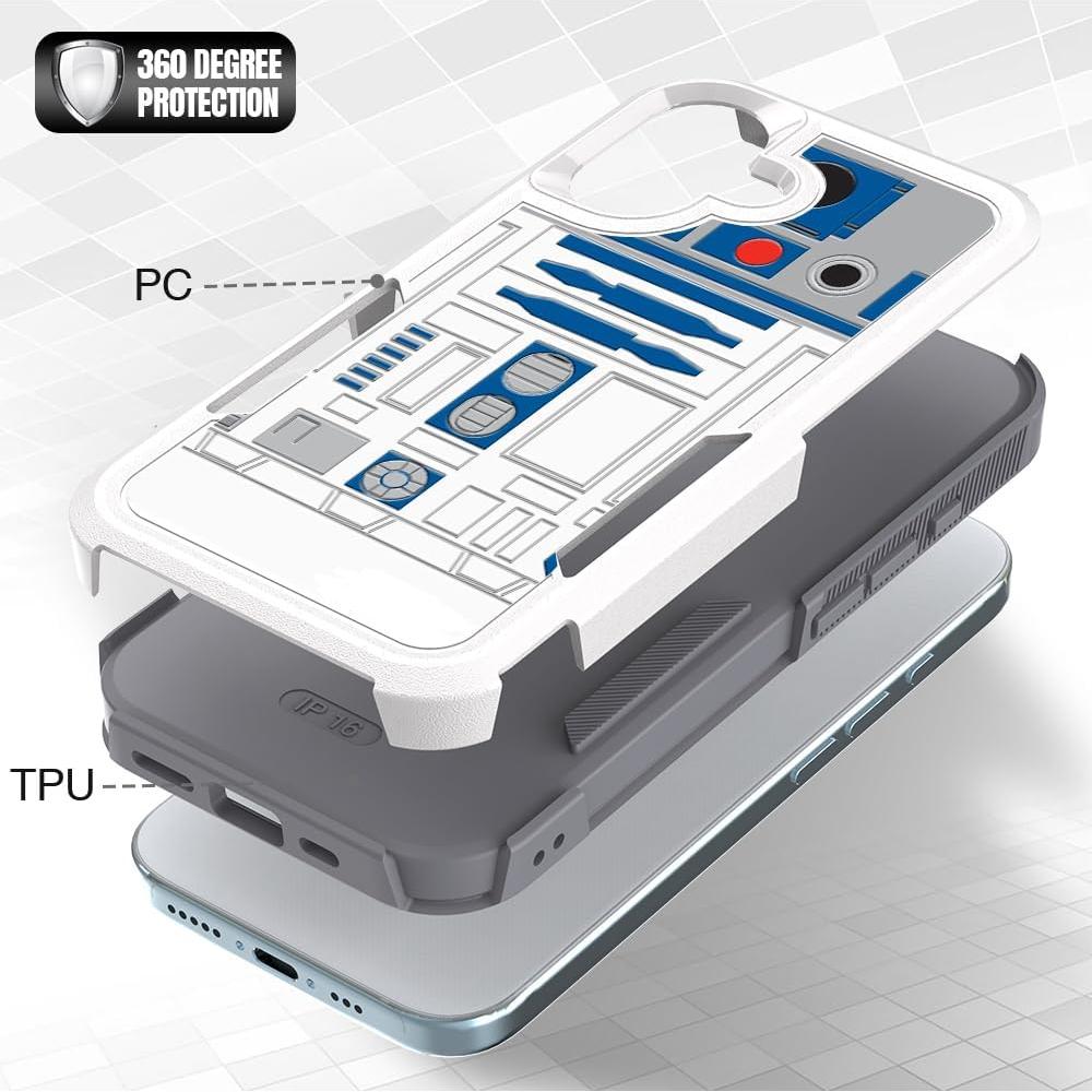 Funda Doble Capa para iPhone 16 Candykisscase Robot