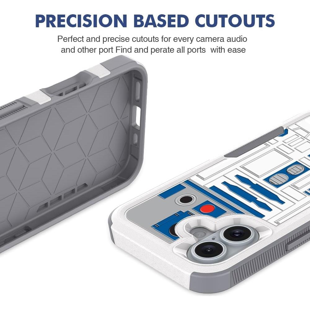 Funda Doble Capa para iPhone 16 Candykisscase Robot