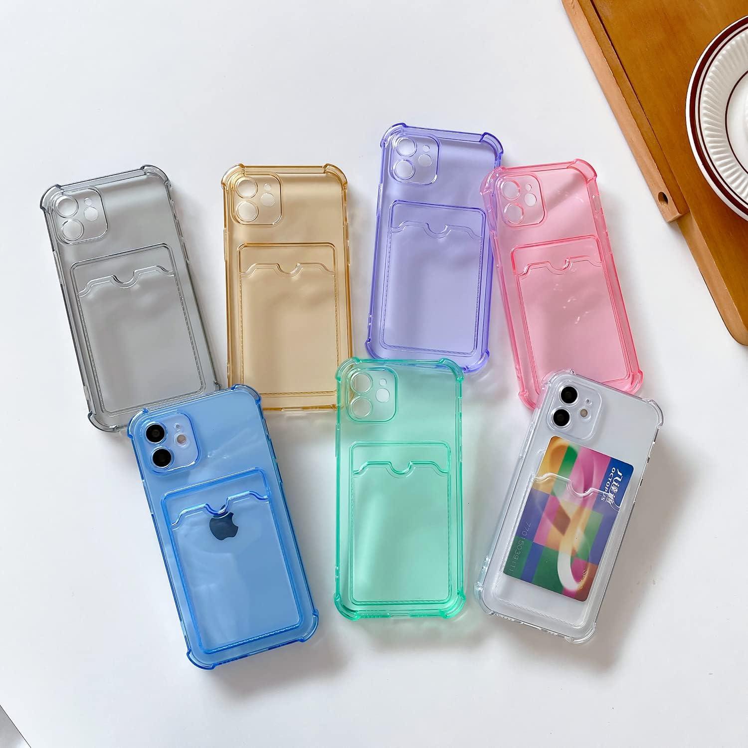 Funda Transparente Tuokiou para iPhone 14 con Ranura para Tarjetas