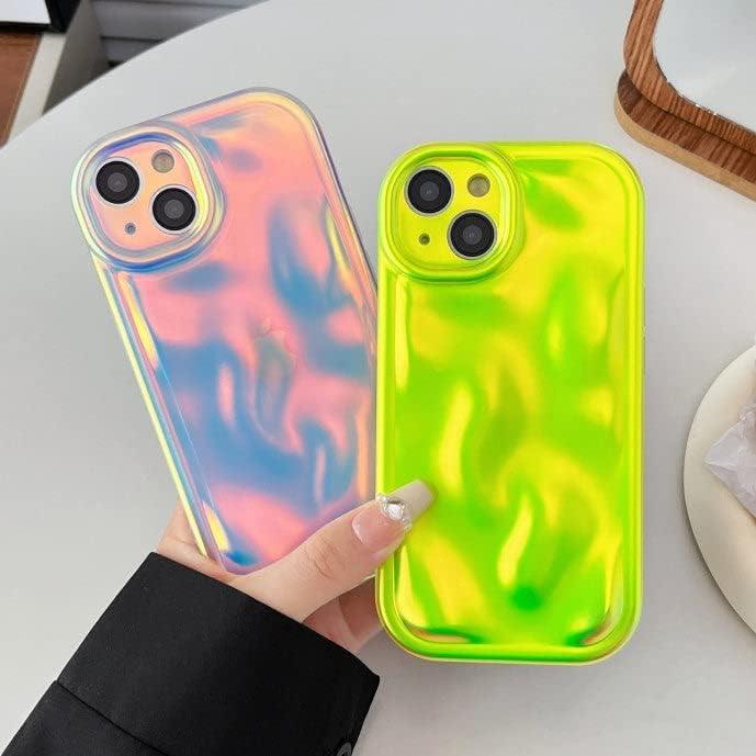 Funda de Silicona Caseative para iPhone 11 - Onda Ripple Naranja