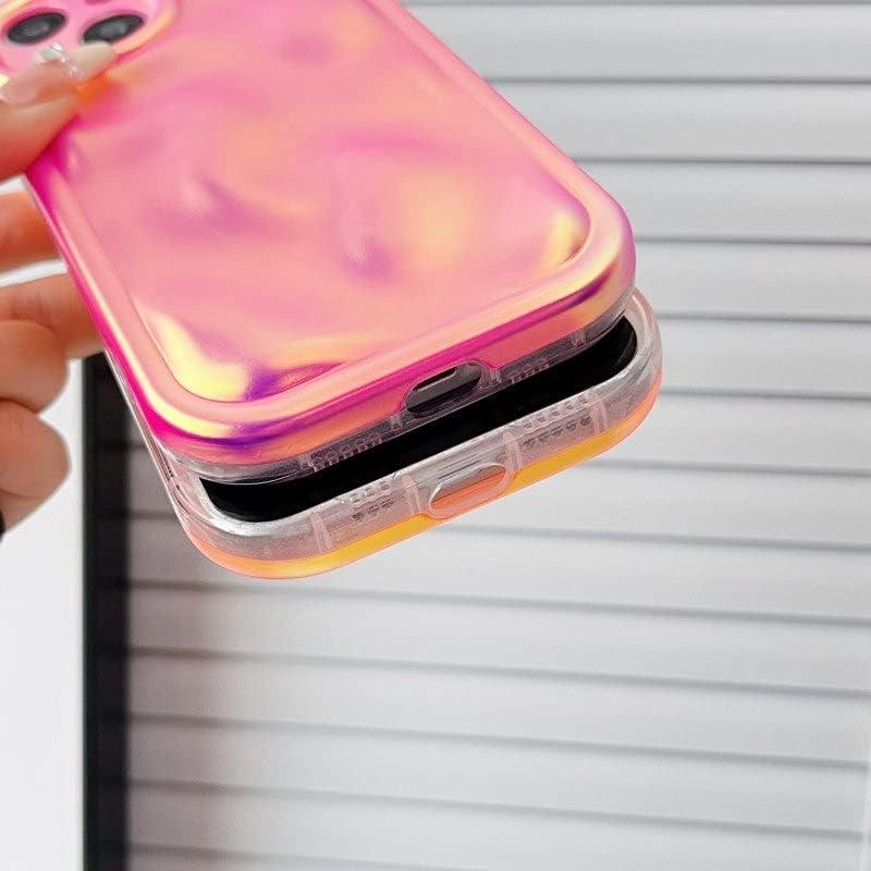 Funda de Silicona Caseative para iPhone 11 - Onda Ripple Naranja
