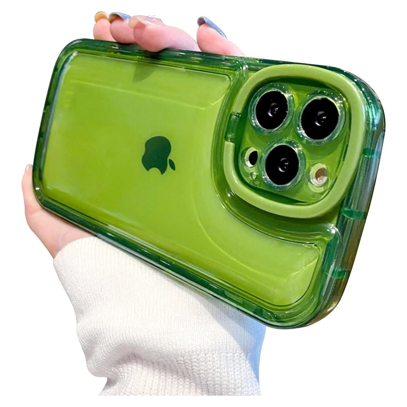 Funda TPU Ownest para iPhone 13 Pro con Soporte Verde