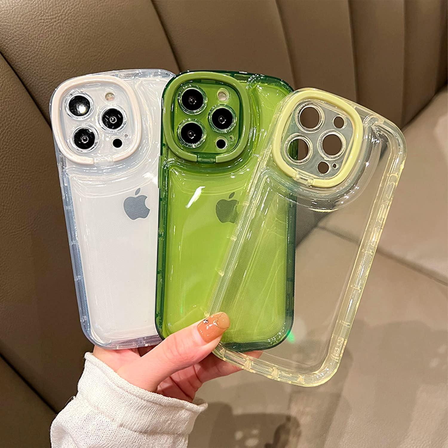 Funda TPU Ownest para iPhone 13 Pro con Soporte Verde
