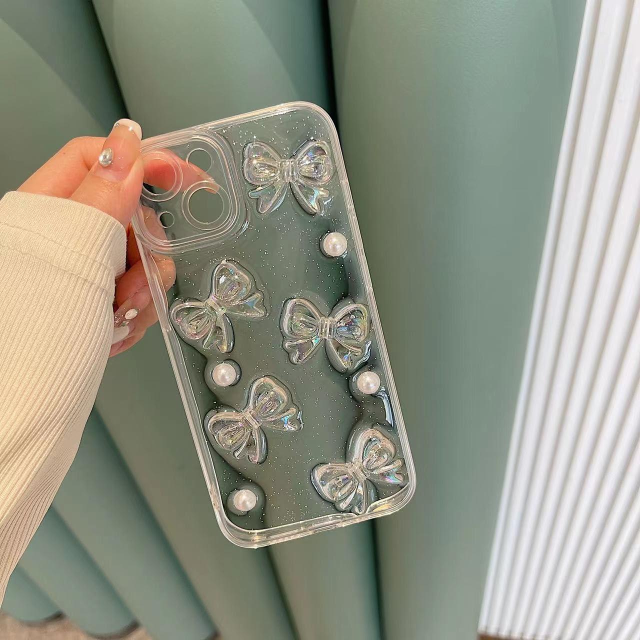 Funda Protectora Ownest para iPhone 11 con Lazos 3D y Cadena