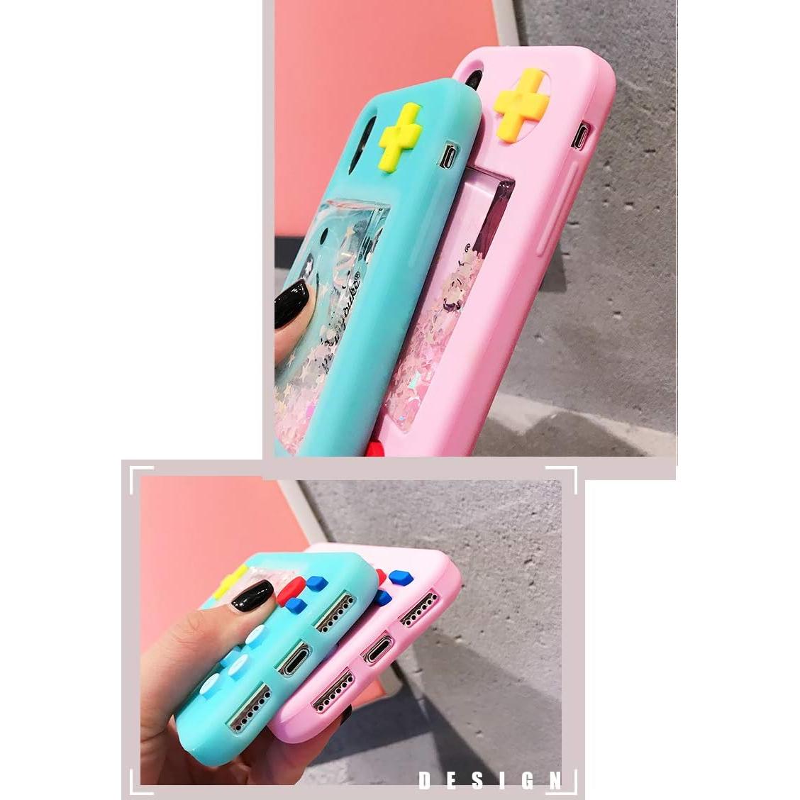 Funda Protectora UnnFiko para iPhone 13 Azul con Estrellas Líquidas