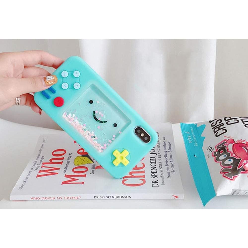 Funda Protectora UnnFiko para iPhone 13 Azul con Estrellas Líquidas