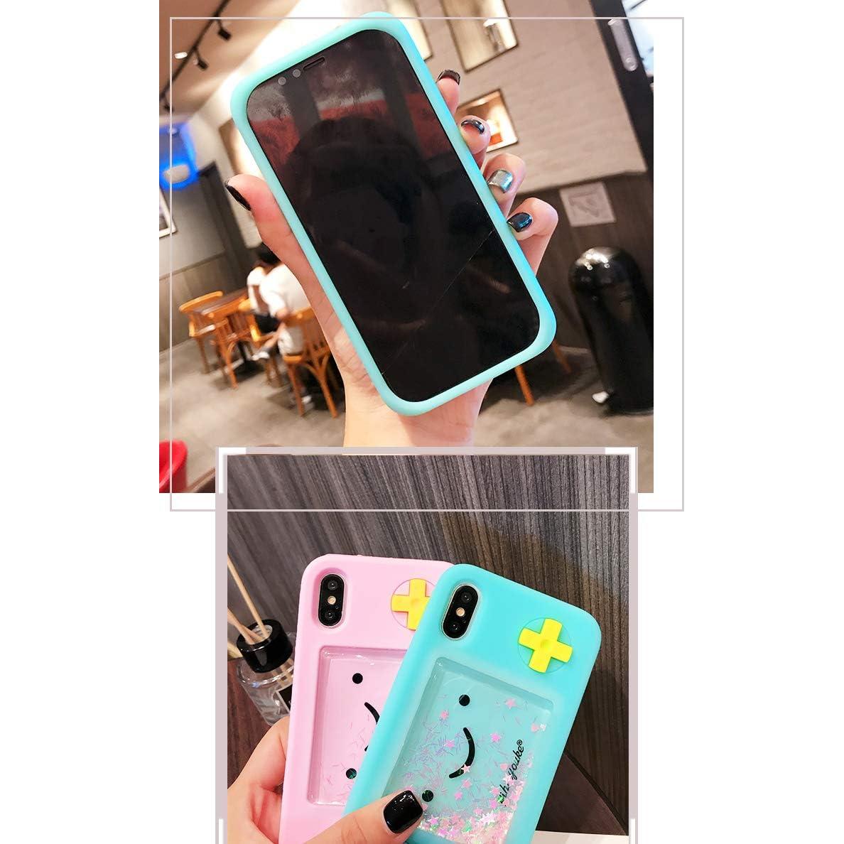 Funda Protectora UnnFiko para iPhone 13 Azul con Estrellas Líquidas