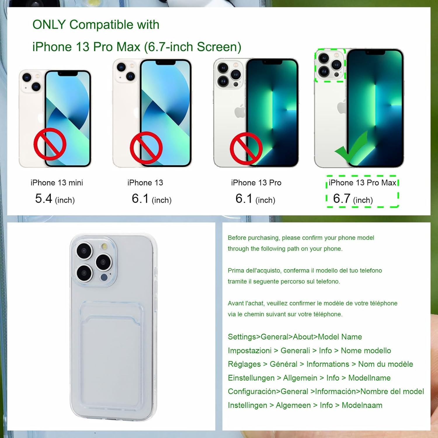 Funda Chengyuanfeng para iPhone 13 Pro Max con Ranura Tarjeta