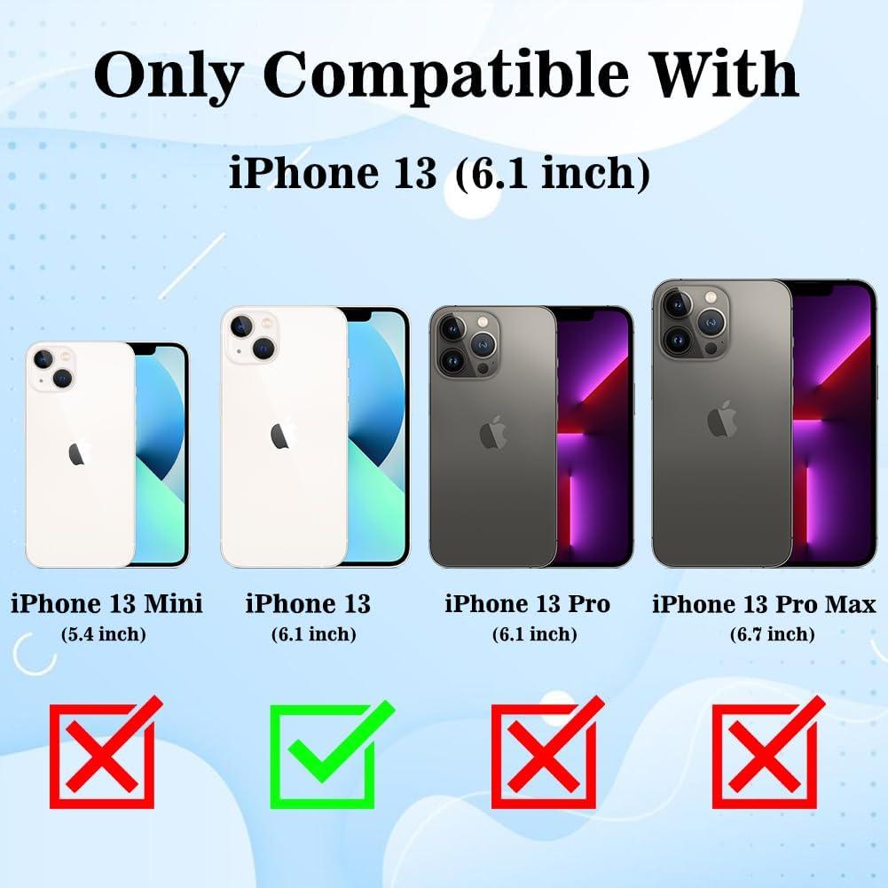 Funda TPU MZELQ para iPhone 13 con Soporte para Tarjetas