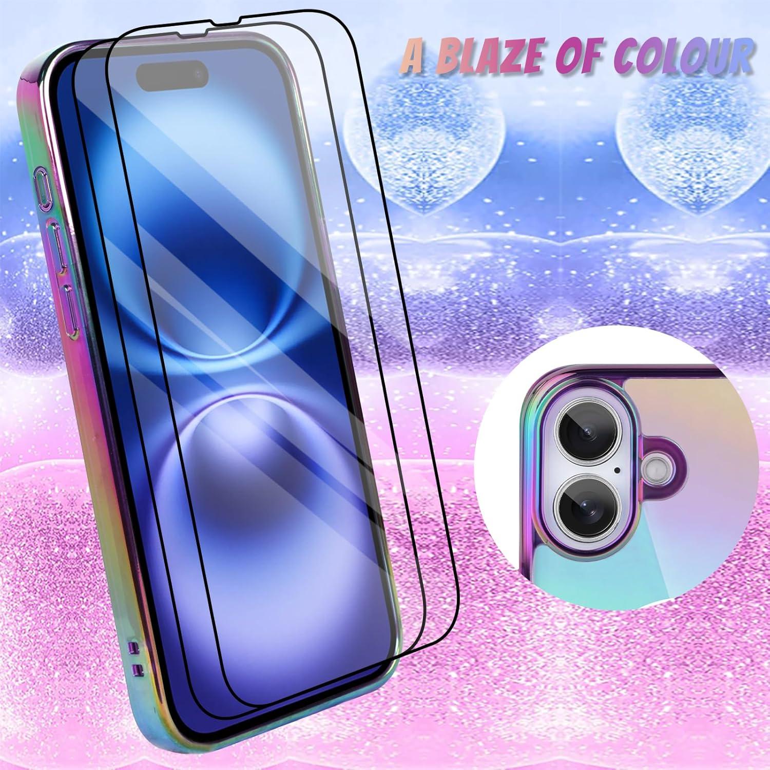 Funda Magnética Bonoma para iPhone 16 - Iridiscente Púrpura