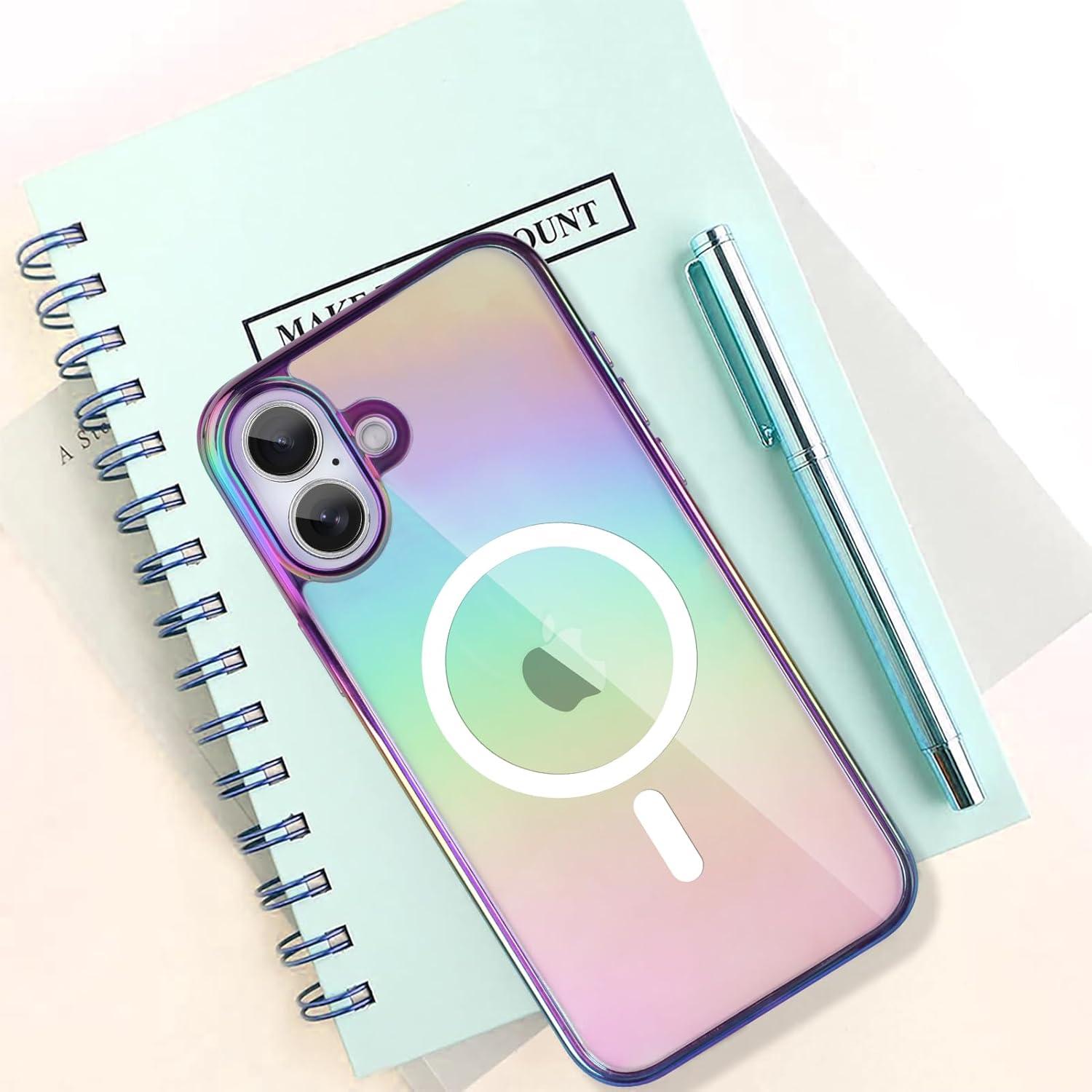 Funda Magnética Bonoma para iPhone 16 - Iridiscente Púrpura