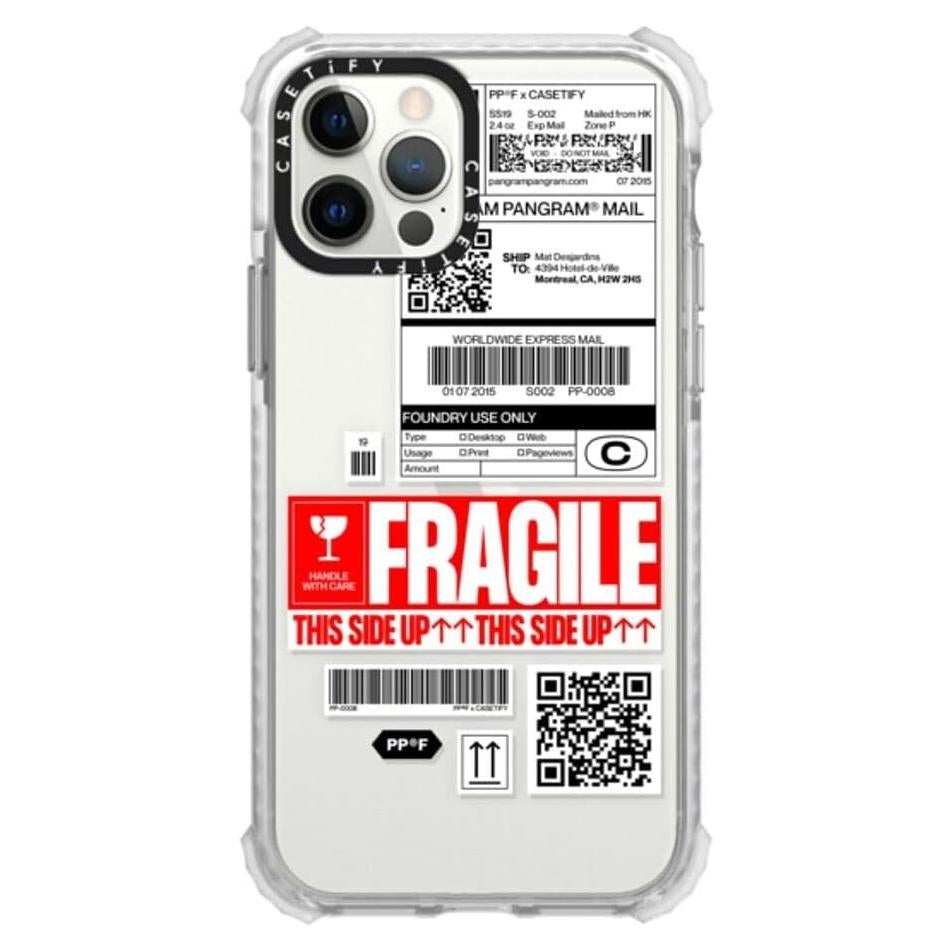 Funda CASETiFY Ultra Impact para iPhone 12/12 Pro - Claro Escarchado