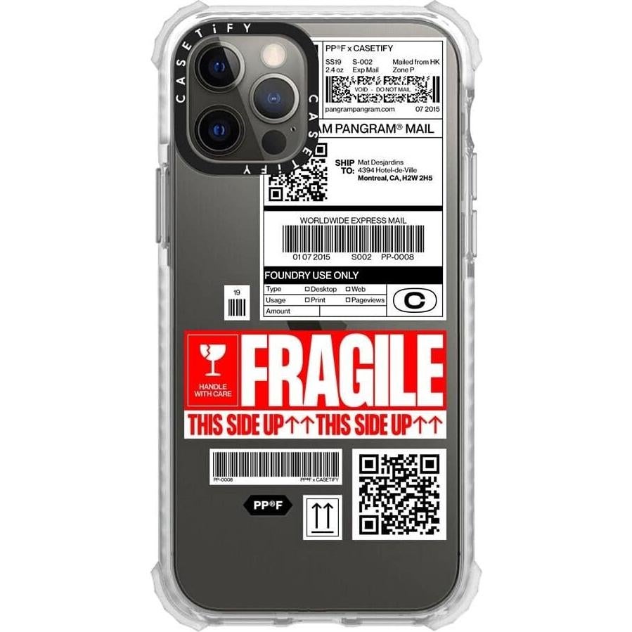 Funda CASETiFY Ultra Impact para iPhone 12/12 Pro - Claro Escarchado