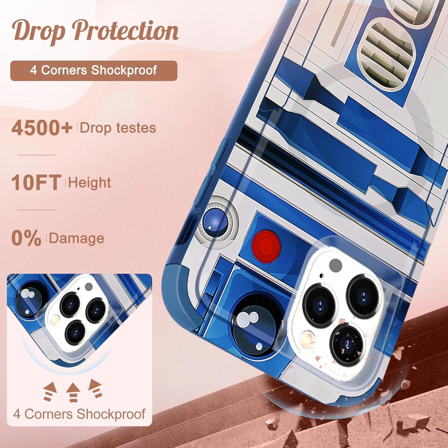 Funda Protectora Magnética LISEVO para iPhone 15 Pro Max Azul