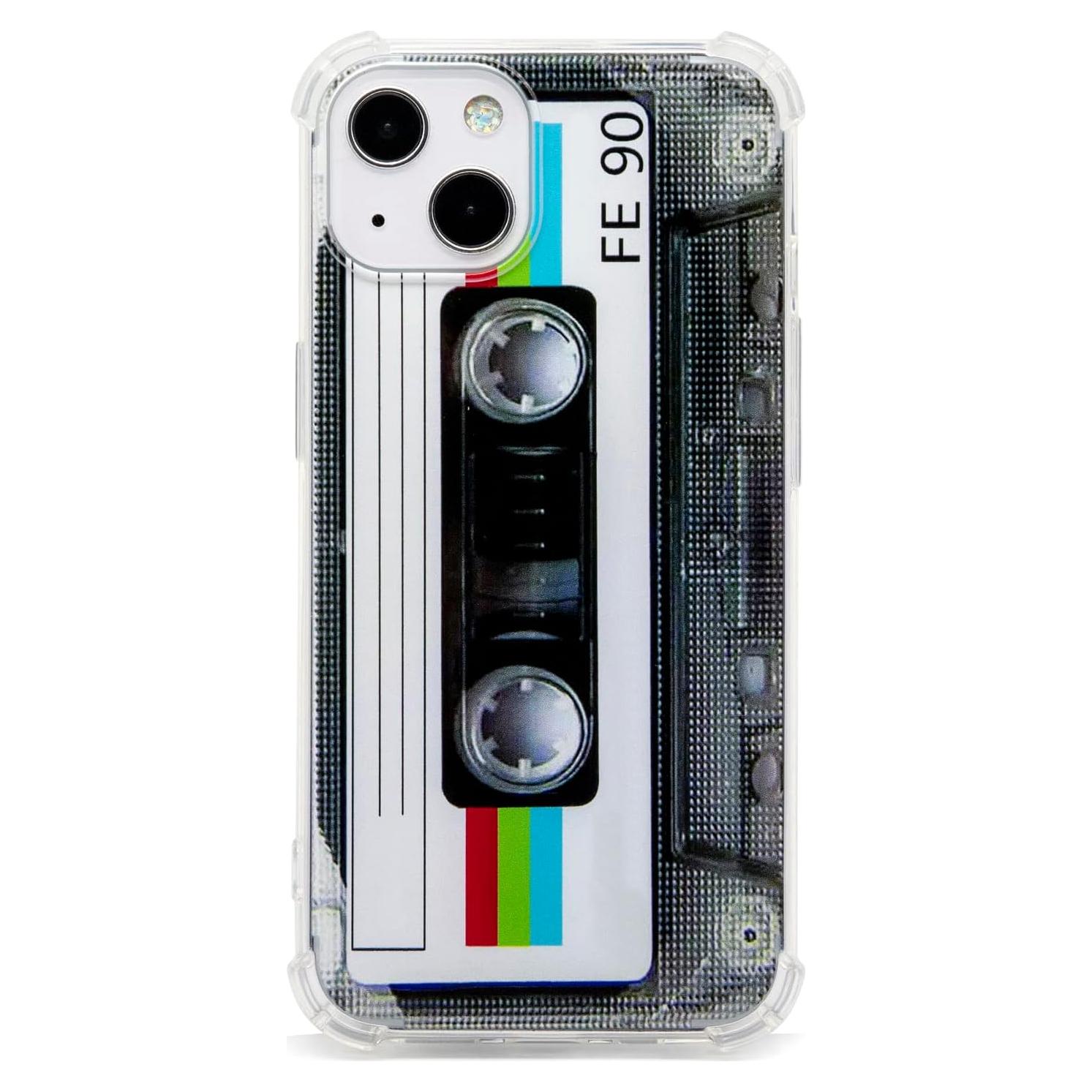 Funda Bumper TPU para iPhone 13 FAteam Cinta de Casete Retro