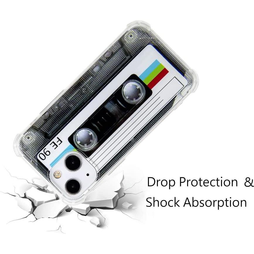Funda Bumper TPU para iPhone 13 FAteam Cinta de Casete Retro