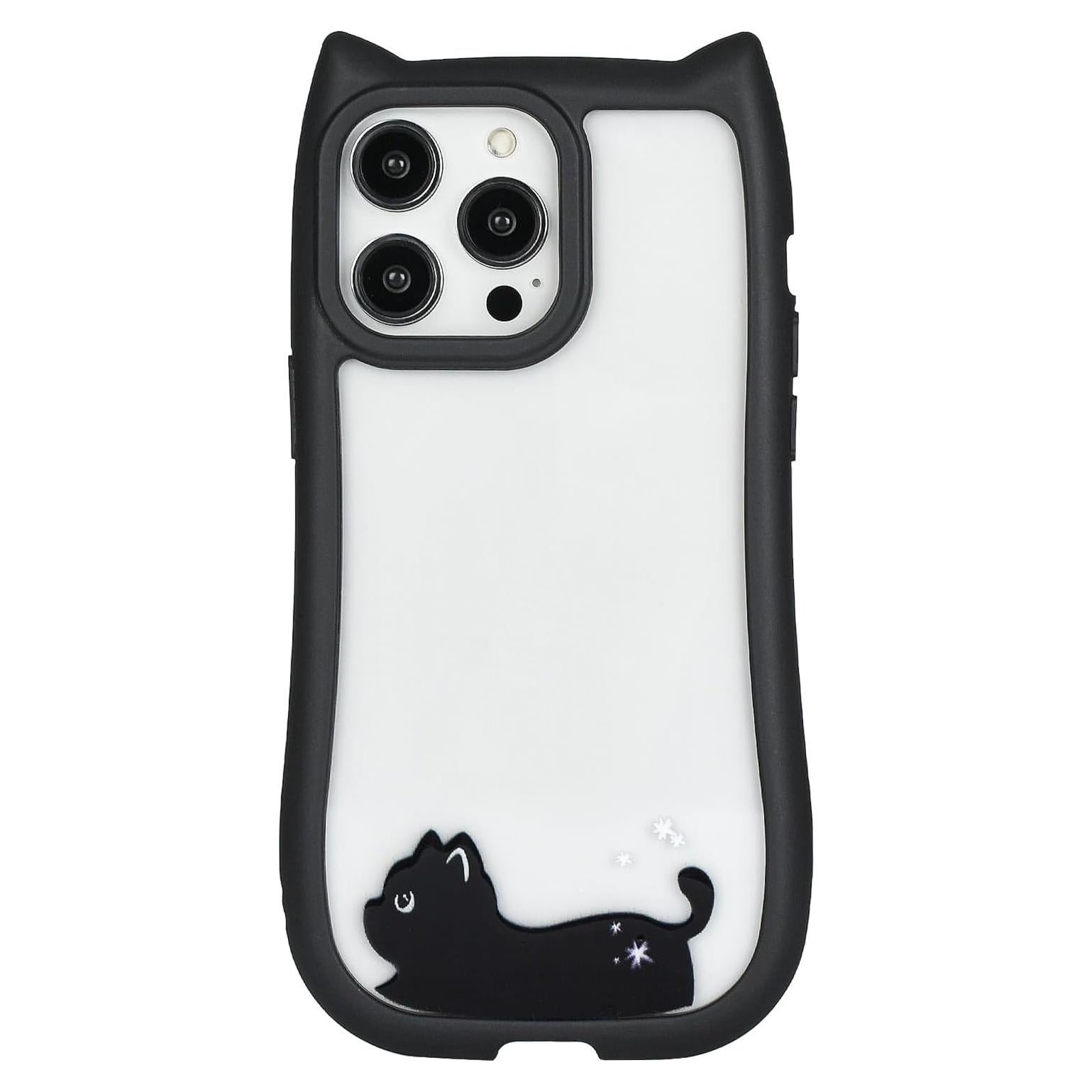 Funda Silicona Suave Uioeua para iPhone 14 Pro Max - Negro