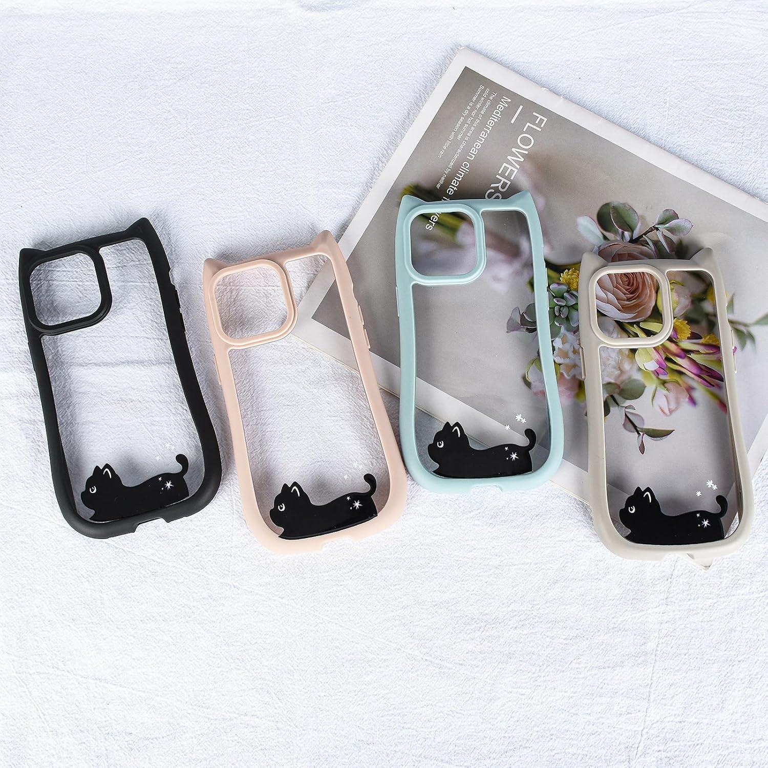 Funda Silicona Suave Uioeua para iPhone 14 Pro Max - Negro