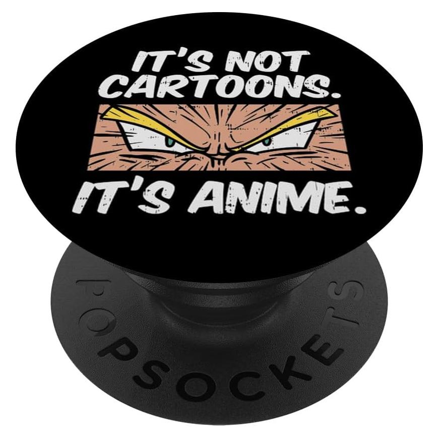 Agarre para Teléfono PopSockets Estándar Anime Otaku Negro