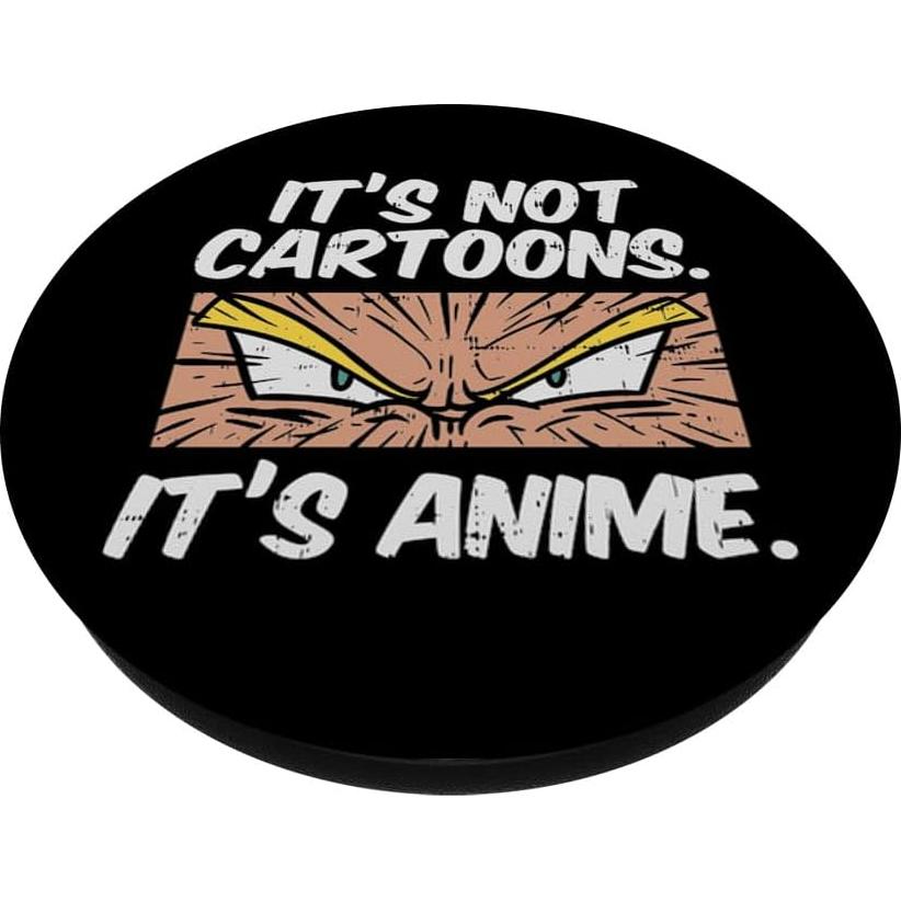 Agarre para Teléfono PopSockets Estándar Anime Otaku Negro