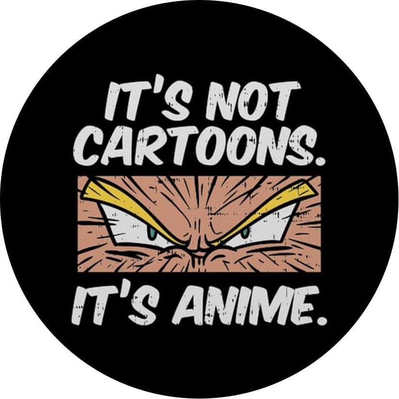 Agarre para Teléfono PopSockets Estándar Anime Otaku Negro