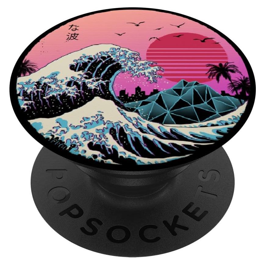 PopGrip Adhesivo PopSockets Kanagawa Vintage Retro 4.1cm