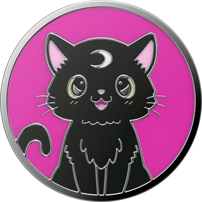 PopSockets Agarre para Teléfono Magia de Gato Negro - Soporte Intercambiable