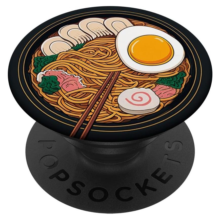 PopSockets Ramen Adhesivo PopGrip 10.9x8.6 cm Negro