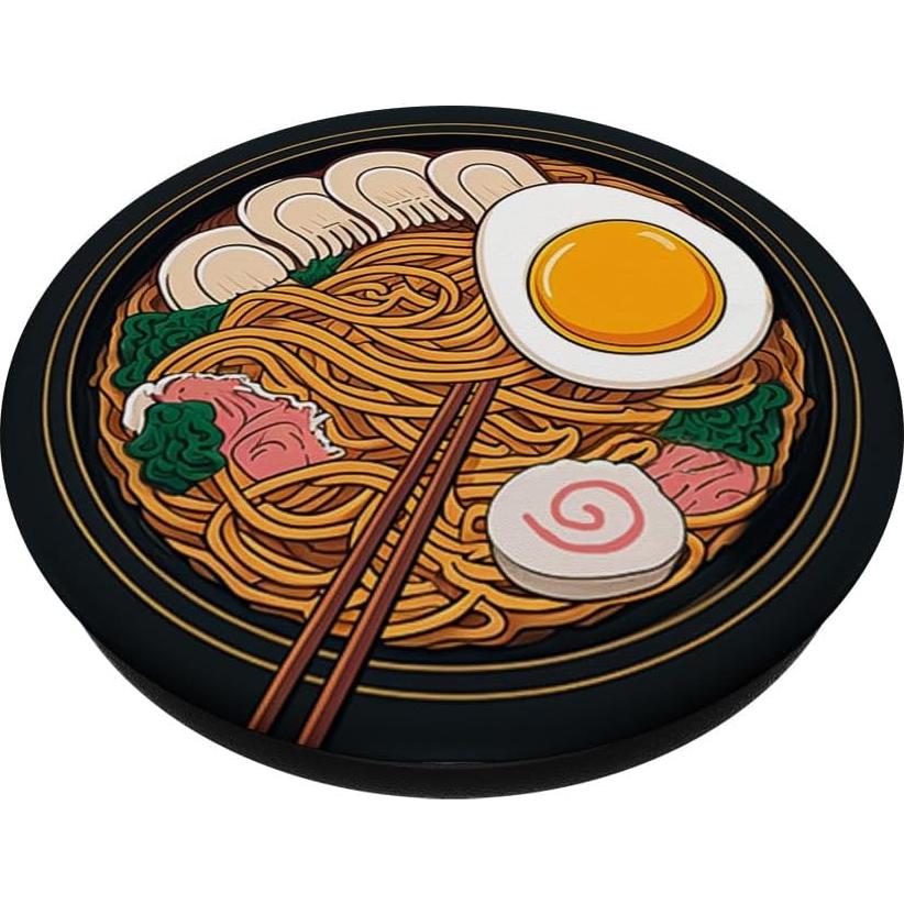 PopSockets Ramen Adhesivo PopGrip 10.9x8.6 cm Negro