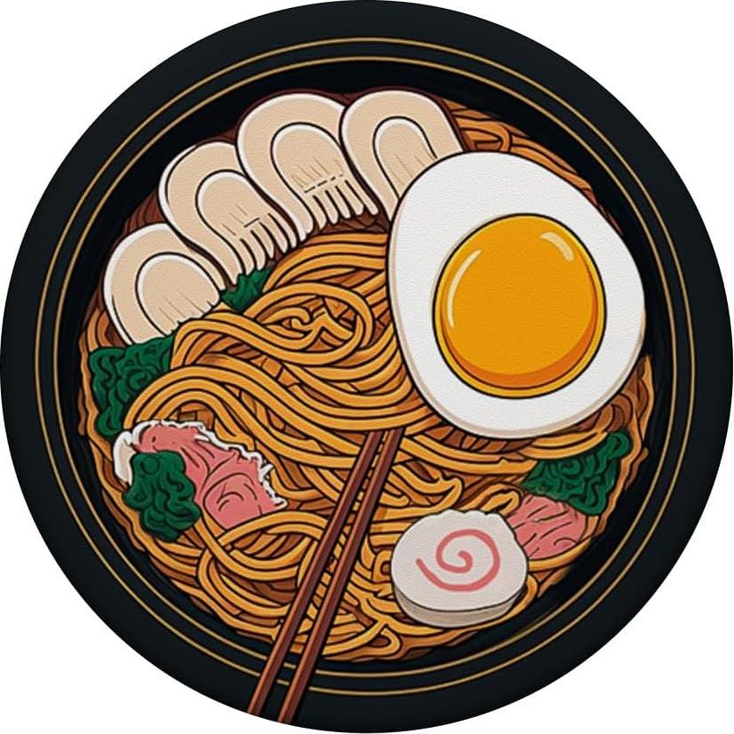 PopSockets Ramen Adhesivo PopGrip 10.9x8.6 cm Negro