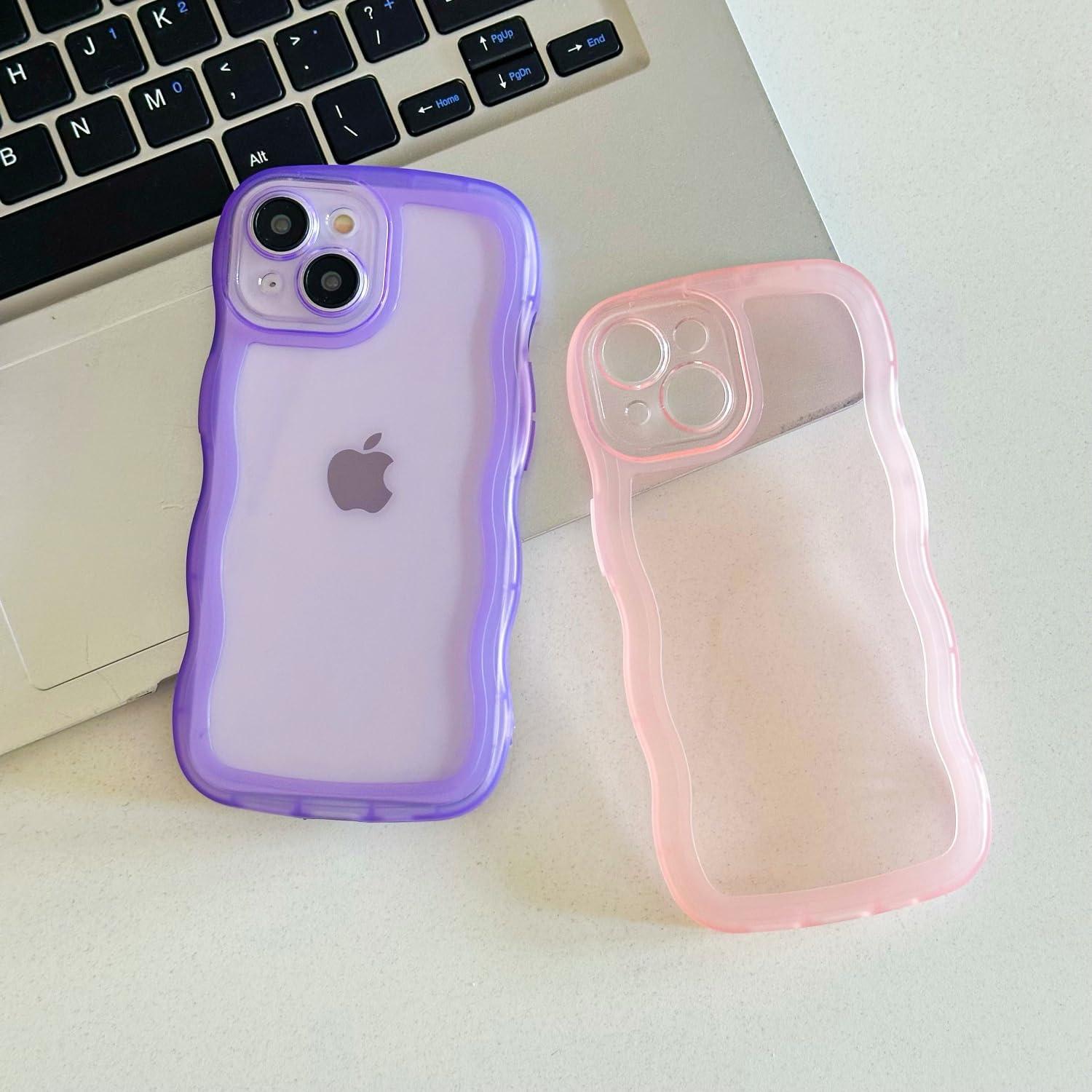 Funda Protectora IUFRIWOT para iPhone 14 6.1" Silicona Púrpura